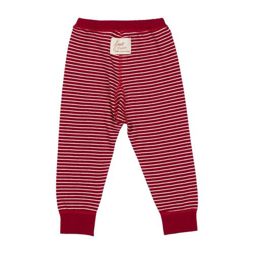 FirstCloset×mio 長袖ボディスーツ レギンス付き スムス レッド×70-80cm ベビーザらス限定