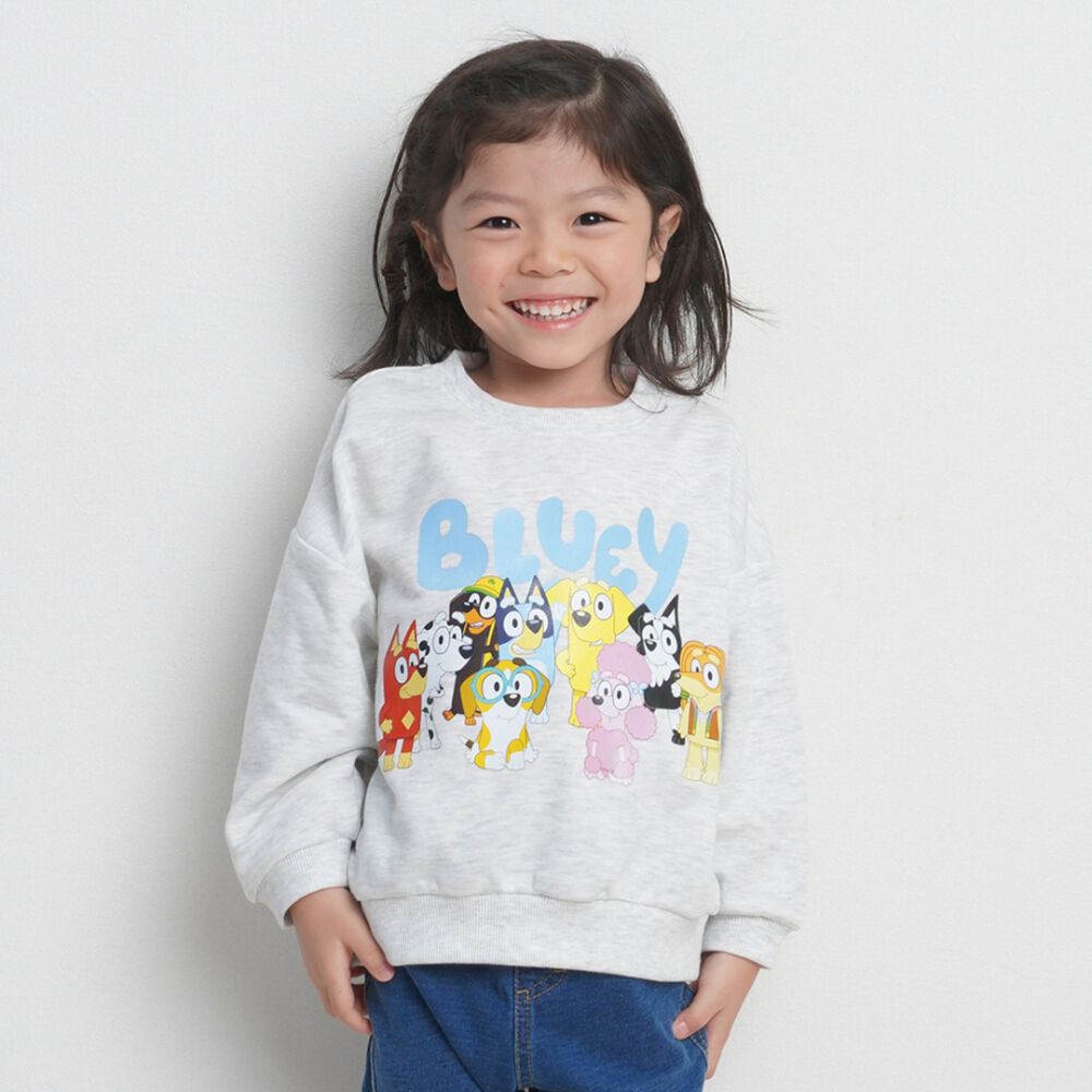 ブルーイ 裏毛トレーナー オートミール×90cm | マタニティ・ベビー用品