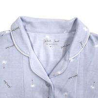 Petit jouet for maternity プティジョエット 長袖テーラーパジャマ 腹巻レギンス スムース わたげ柄(ライトブルー×M-L)