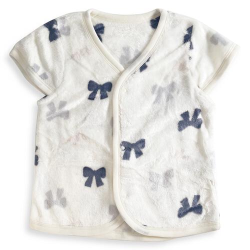 パジャマベスト フリース リボン柄 グレー×80-95cm ベビーザらス限定