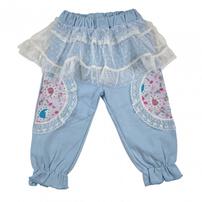 【Sophitica × tsumashi1118さん】Disney アナと雪の女王 裏毛チュールパンツ ブルー×90cm ベビーザらス限定