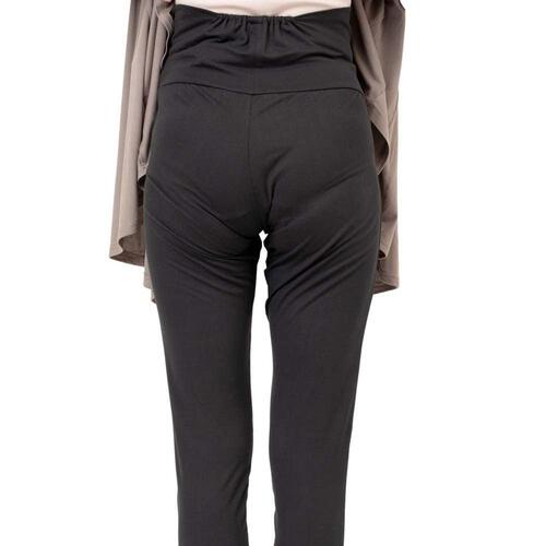 とろみ長袖トップス＋パンツセット(モカ&times;M-L)