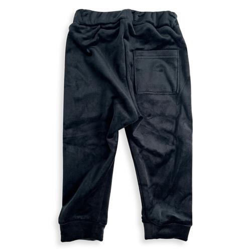 ベビーザらス限定　COJIKA 10分丈デイリーパンツラインイリ ストレッチベロア(ブラック×90ｃｍ)