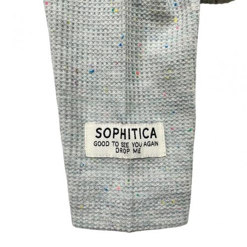 sophitica ワッフルカラフルネップTシャツ グレー&times;95cm