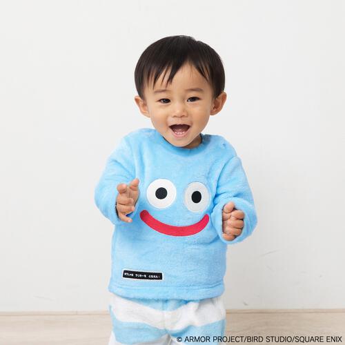 ドラクエベビー＆キッズ フリースパジャマ スライム(ブルー×約100cm) ベビーザらス限定