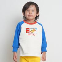【TOMICA kie_158さんプロデュース】TOMICA トミカ 長袖トレーナー 前後着用デザイン ブルー×120cm