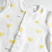 日本製ちびオール スムス ひよこ柄 ナチュラル&times;60-70cm ベビーザらス限定