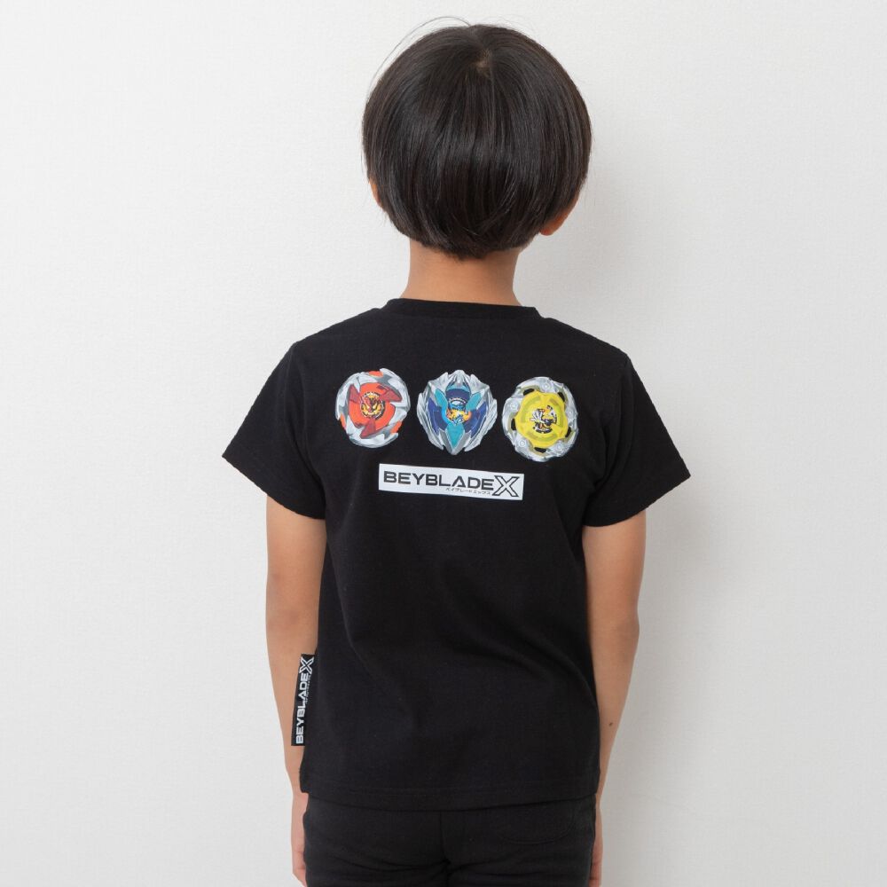 BEYBLADE X ベイブレードエックス 半袖Tシャツ ロゴ ワッペン ジュニア
