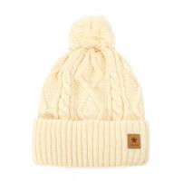 ケーブルニット帽 ナチュラル×50-52cm ベビーザらス限定