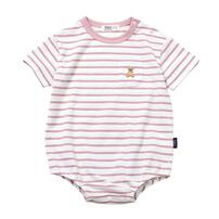 POLO BCS ボーダー半袖ボディスーツ ピンク&times;80cm ベビーザらス限定 赤ちゃん 出産準備 出産祝い ベビー服 子供服