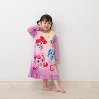 シークレット キャッチ！ティニピン 長袖ナイトドレス フリル付き ピンク×130cm ベビーザらス限定