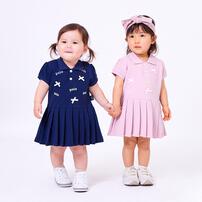 POLO BCS 半袖ロンパース ワンピース風 ネイビー&times;80cm ベビーザらス限定 赤ちゃん 出産準備 出産祝い ベビー服 子供服