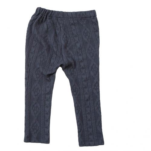 RAT-A-TATR ラッタッター デイリーパンツ レギンス ケーブルジャガード チャコール×80cm ベビーザらス限定