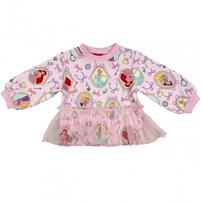 【Sophitica &times; tsumashi1118さん】Disney プリンセス 裏毛トレーナー 総柄 ピンク&times;130cm ベビーザらス限定