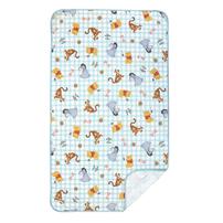 防水シーツ プーさん サックス レギュラーサイズ 70x120cm｜入園準備 入園グッズ 入園入学祝い 通園