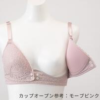 犬印×くみっきー フロントオープンレース 授乳ブラ(ネイビー×M)