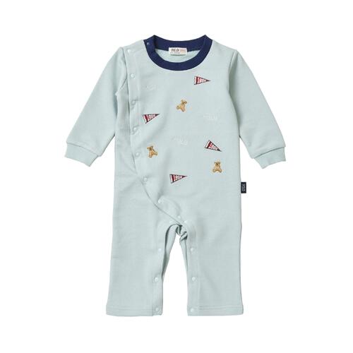 POLO BCS フラッグ刺繍ロンパース ターコイズ×60-70cm ベビーザらス限定