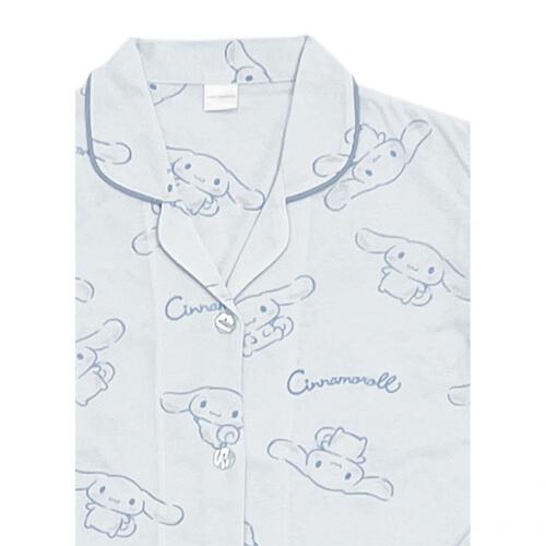 サンリオ 長袖パジャマ シナモロール サックス×M-L