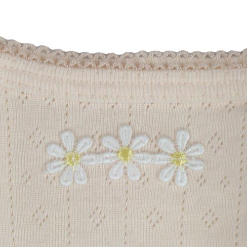 2枚組おめかしキャミソール肌着 パータンメッシュハート ピンク&times;90cm ベビーザらス限定