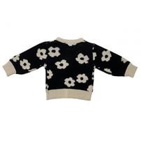 sophitica ニットジャガード デイジー ブラック×95cm