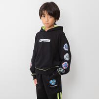 BEYBLADE X 長袖パーカー ベイブレード エックス ブラック&times;150cm