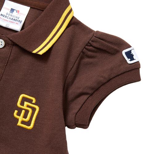 MLB 鹿の子女児ロンパース ブラウン&times;80cm  ベビーザらス限定