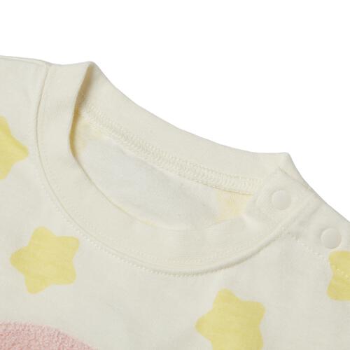 星のカービィ 半袖ボディースーツ カービィ さがら刺繍 イエロー&times;70cm ベビーザらス限定