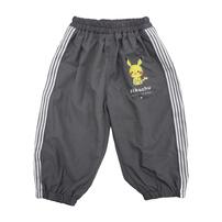 monpoke モンポケ ロングパンツ サイドライン ピカチュウ チャコール×100cm