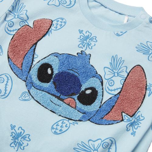 Disney ディズニー 半袖ボディスーツ ドッカン サガラ スティッチ サックス&times;80cm ベビーザらス限定