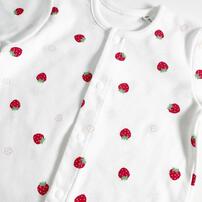 日本製ちびオール スムス イチゴ柄 ナチュラル×50-60cm ベビーザらス限定