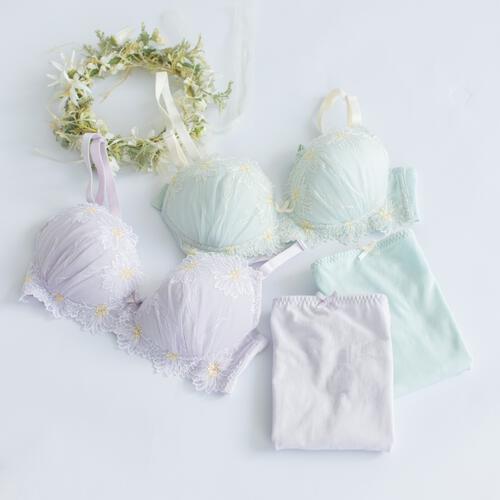 Petit jouet for maternity プティジュエット ベベシェリ 授乳ブラ デイジー(ミント×L MU) ベビーザらス限定