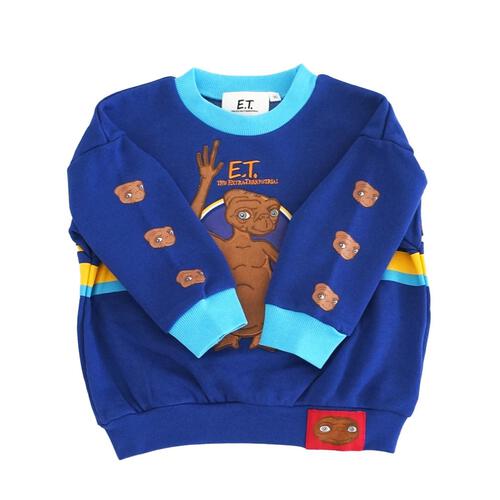 【Universal × chimajiro0730さん】 E.T. ライントレーナー ブルー×90cm