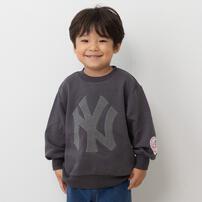 ベビーザらス限定　ＭＬＢ ビックロゴトレーナー(グレー×110cm)