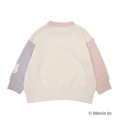 ミッフィープリントアップリケトレーナー ナチュラル×80cm ベビーザらス限定