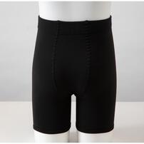 裏起毛3分丈オーバーパンツ(ブラック×L-LL)