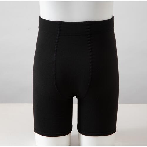 裏起毛3分丈オーバーパンツ(ブラック×L-LL)