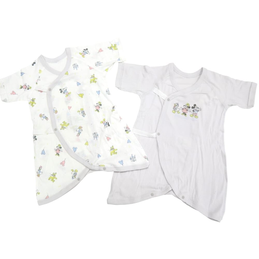 【新品未開封品】ベビー 新生児肌着 ミッキー ディズニーベビーギフト５点セット（短肌着＋コンビ肌着＋兼用肌着＋