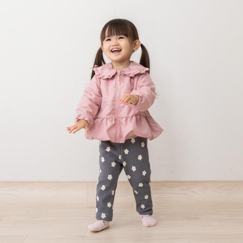 COJIKA 襟付きウインドブレーカー(ピンク×90ｃｍ)