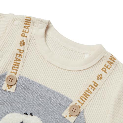 SNOOPY 半袖ボディスーツ 吊りブルマ風 スヌーピー ライトブルー&times;80cm ベビーザらス限定