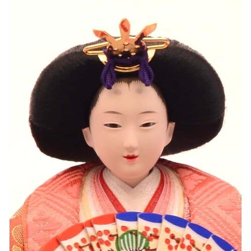 【雛人形】収納飾り 親王飾り「桜刺繍格子屏風けやき塗」 (605841)ひな人形 ひな祭り おしゃれ トイザらス・ベビーザらス限定【メーカー直送】