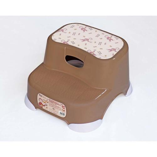 錦化成 ビーンズ・ステップ2段 おさるのジョージ トイレステップ 踏み台 ベビーザらス限定