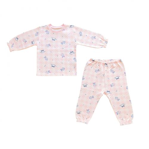 ANPANMAN アンパンマン ニットキルトパジャマ 総柄 ピンク×90cm ベビーザらス限定