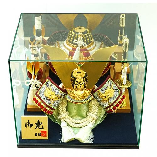 【五月人形】兜ケース飾り「沢瀉縅鏡付きアクリル」（538371）トイザらス・ベビーザらス限定【メーカー直送】