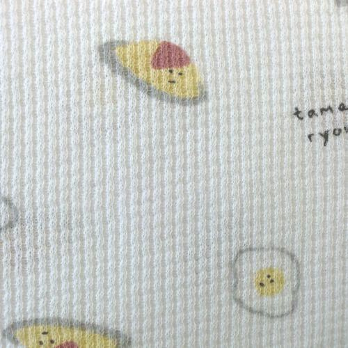 半袖前開きロンパース肌着 2枚組 ワッフル オムライス(パステルブルー×70cm) ベビーザらス限定