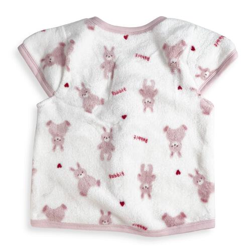 パジャマベスト フリース ウサギ柄 ピンク×80-95cm ベビーザらス限定