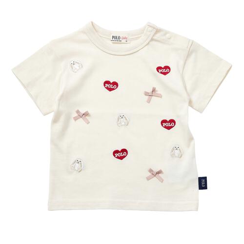 POLO BCS ウサギ柄半袖Ｔシャツ オフホワイト&times;90cm ベビーザらス限定