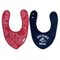 BEAMS mini ブーメラン型スタイ 2枚組 ビームスミニ(ネイビー×フリー) ベビーザらス限定