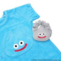 ドラクエベビー＆キッズ 半袖フィットオール スライム メタルスライムのラトル付き(ブルー&times;60-70cm)