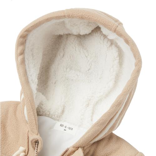 RAT-A-TATR ラッタッター ダッフルコート 中綿 無地 ベージュ×90cm