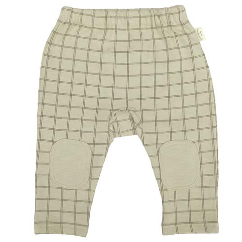 モンキーパンツ インレイ チェック ベージュ&times;70cm